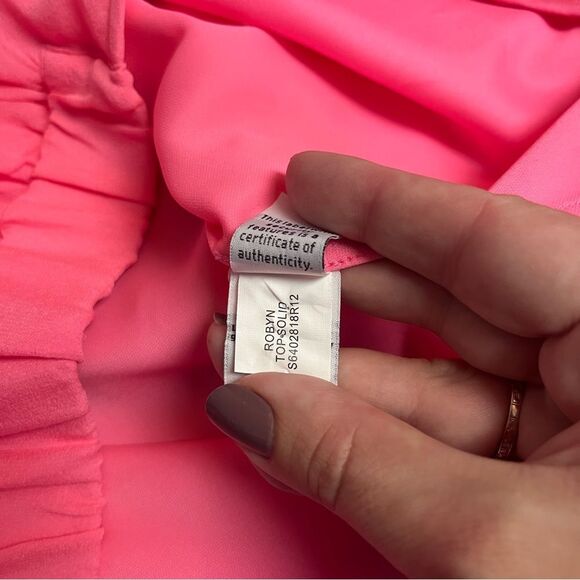 Diane Von Furstenberg Pink 100% Silk Oversized Kimono Blouse Top Size M - Picture 8 of 10